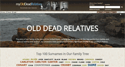 Desktop Screenshot of olddeadrelatives.com